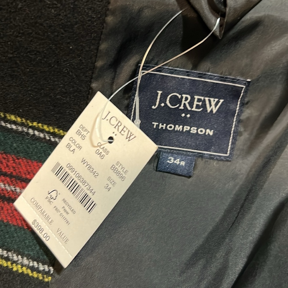 New mens J Crew Factory wool-blend Thompson blazer in Stewart Tartan plaid, - Picture 11 of 16